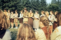 Na táboře u Zbyslavi v roce 1990