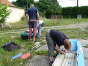 Čluny byly napumpovány vzduchem